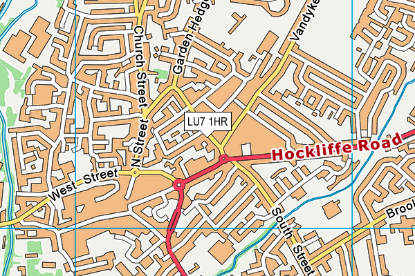 LU7 1HR map - OS VectorMap District (Ordnance Survey)