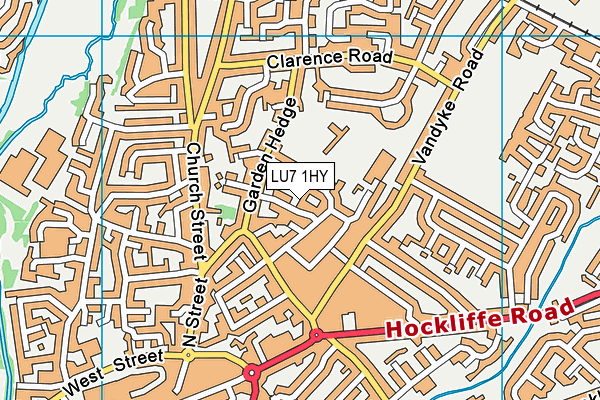 LU7 1HY map - OS VectorMap District (Ordnance Survey)