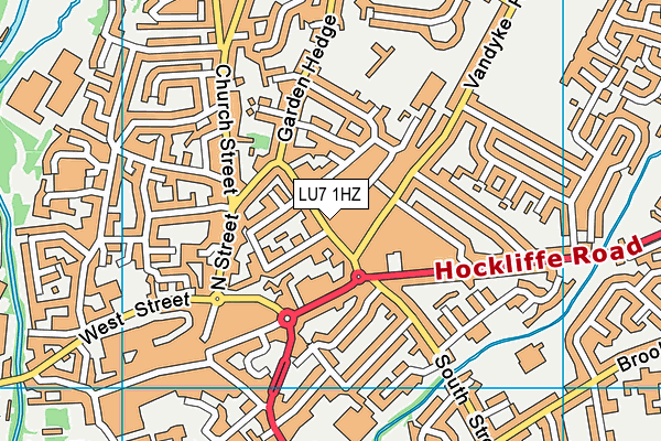 LU7 1HZ map - OS VectorMap District (Ordnance Survey)