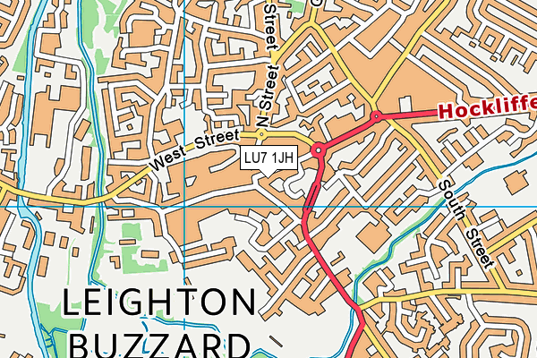 LU7 1JH map - OS VectorMap District (Ordnance Survey)