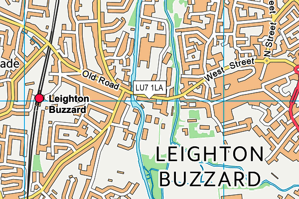 Energie Fitness (Leighton Buzzard) map (LU7 1LA) - OS VectorMap District (Ordnance Survey)