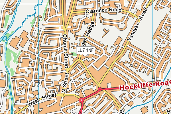 LU7 1NF map - OS VectorMap District (Ordnance Survey)