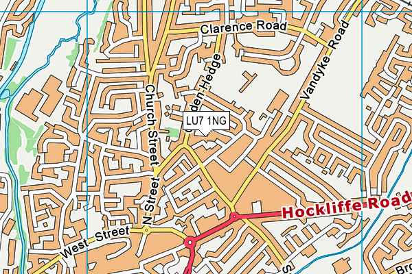 LU7 1NG map - OS VectorMap District (Ordnance Survey)