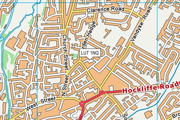 LU7 1NQ map - OS VectorMap District (Ordnance Survey)