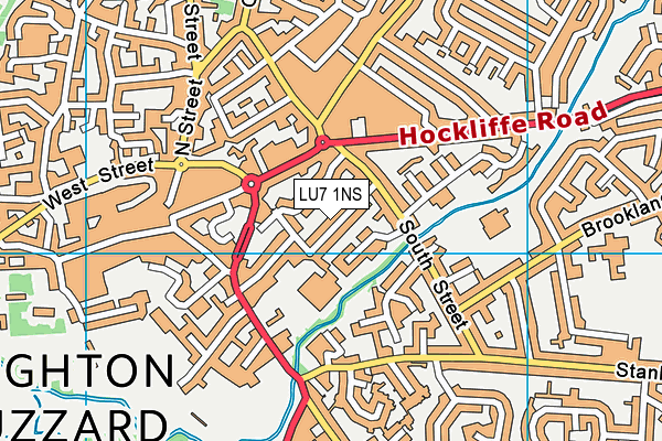 LU7 1NS map - OS VectorMap District (Ordnance Survey)