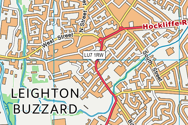 LU7 1RW map - OS VectorMap District (Ordnance Survey)