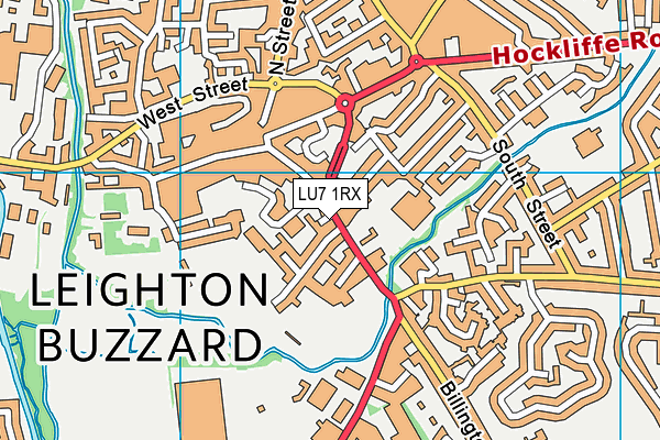 Leighton Buzzard Sports Association Ltd map (LU7 1RX) - OS VectorMap District (Ordnance Survey)
