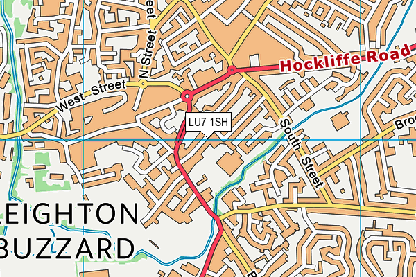 LU7 1SH map - OS VectorMap District (Ordnance Survey)