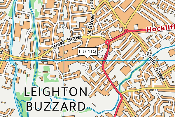 LU7 1TQ map - OS VectorMap District (Ordnance Survey)