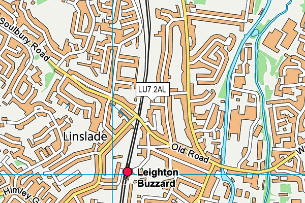 LU7 2AL map - OS VectorMap District (Ordnance Survey)