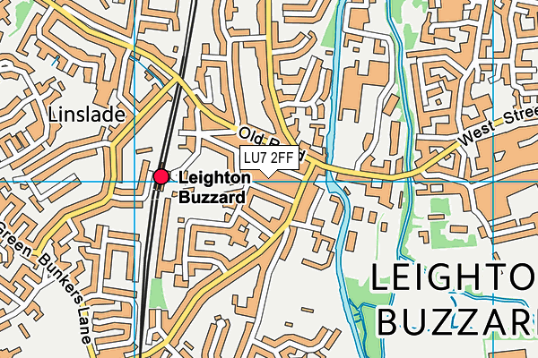 LU7 2FF map - OS VectorMap District (Ordnance Survey)