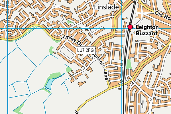 LU7 2FG map - OS VectorMap District (Ordnance Survey)