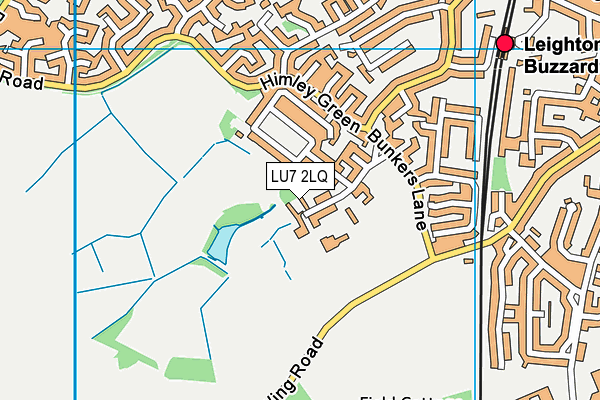 LU7 2LQ map - OS VectorMap District (Ordnance Survey)
