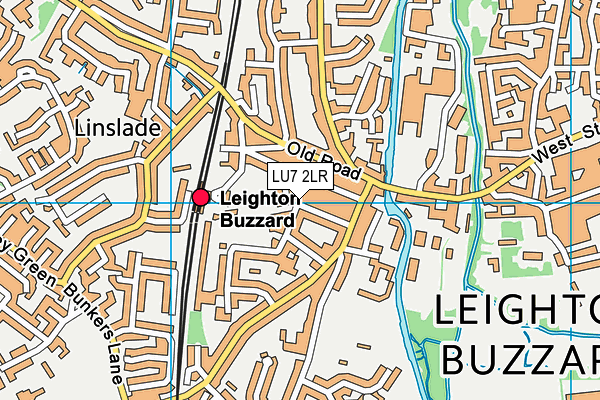 LU7 2LR map - OS VectorMap District (Ordnance Survey)