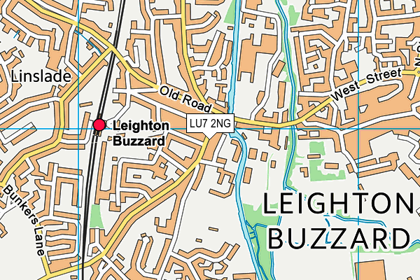 LU7 2NG map - OS VectorMap District (Ordnance Survey)