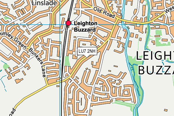LU7 2NH map - OS VectorMap District (Ordnance Survey)