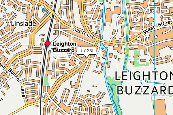 LU7 2NL map - OS VectorMap District (Ordnance Survey)