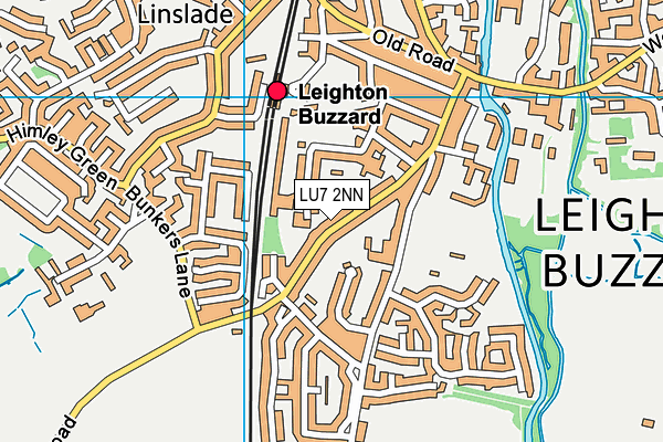 LU7 2NN map - OS VectorMap District (Ordnance Survey)
