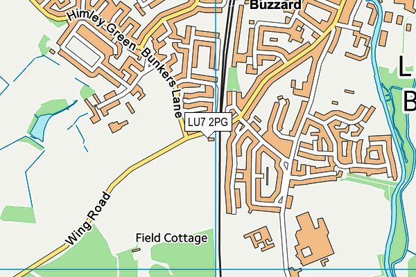 LU7 2PG map - OS VectorMap District (Ordnance Survey)