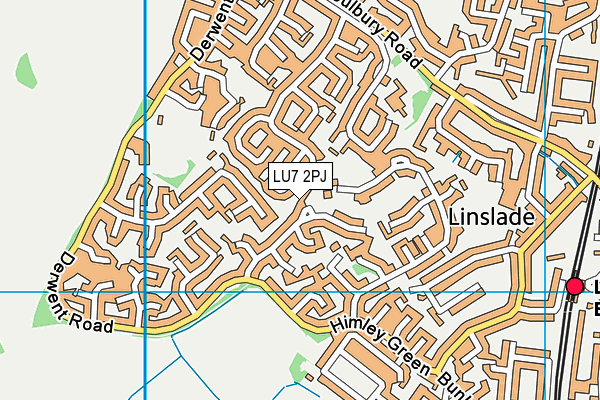 LU7 2PJ map - OS VectorMap District (Ordnance Survey)