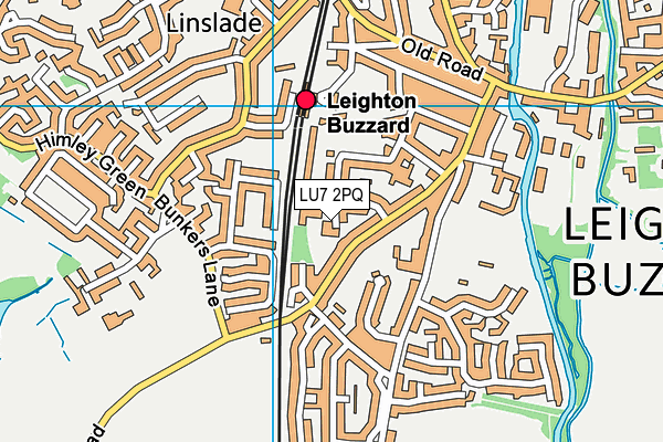 LU7 2PQ map - OS VectorMap District (Ordnance Survey)