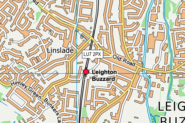 LU7 2PX map - OS VectorMap District (Ordnance Survey)