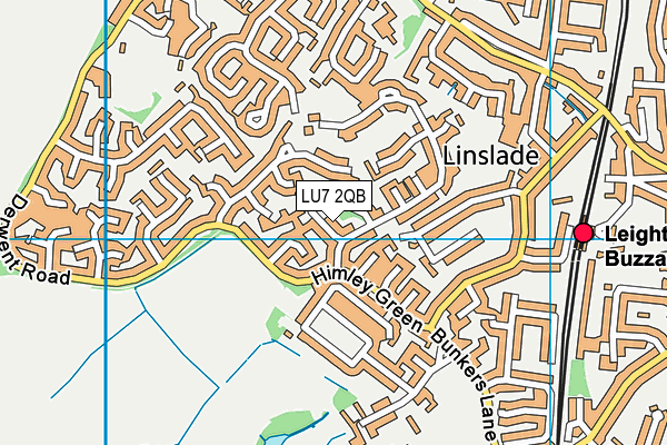 LU7 2QB map - OS VectorMap District (Ordnance Survey)