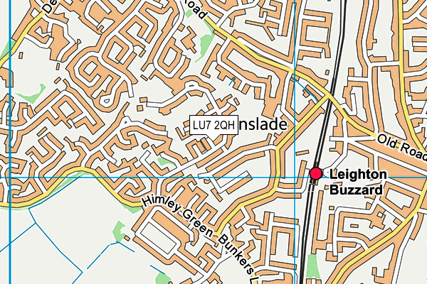 LU7 2QH map - OS VectorMap District (Ordnance Survey)