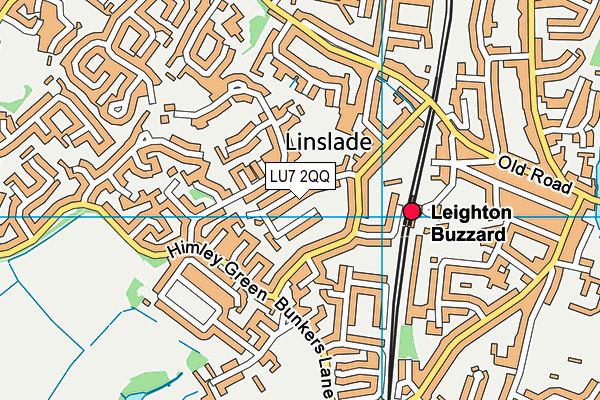 LU7 2QQ map - OS VectorMap District (Ordnance Survey)