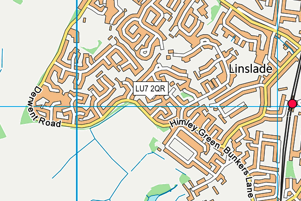 LU7 2QR map - OS VectorMap District (Ordnance Survey)