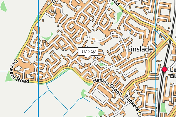 LU7 2QZ map - OS VectorMap District (Ordnance Survey)