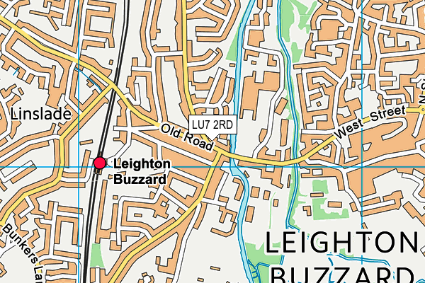 LU7 2RD map - OS VectorMap District (Ordnance Survey)
