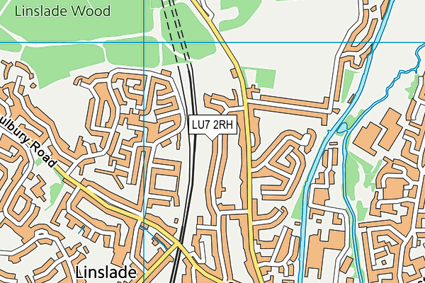 LU7 2RH map - OS VectorMap District (Ordnance Survey)