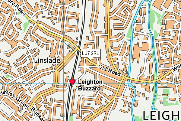 LU7 2RL map - OS VectorMap District (Ordnance Survey)