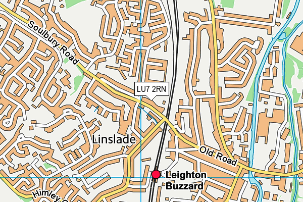 LU7 2RN map - OS VectorMap District (Ordnance Survey)