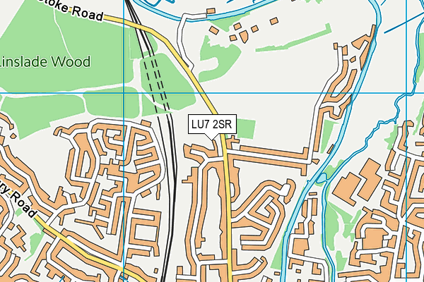 LU7 2SR map - OS VectorMap District (Ordnance Survey)