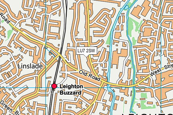 LU7 2SW map - OS VectorMap District (Ordnance Survey)