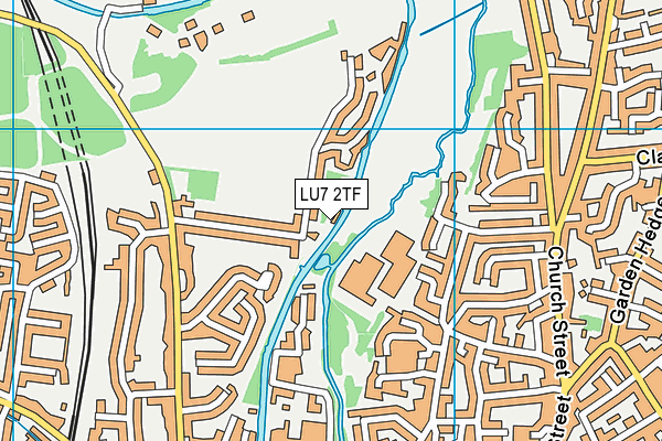 LU7 2TF map - OS VectorMap District (Ordnance Survey)