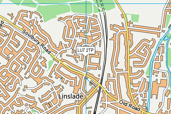 LU7 2TP map - OS VectorMap District (Ordnance Survey)