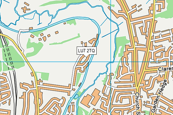 LU7 2TQ map - OS VectorMap District (Ordnance Survey)