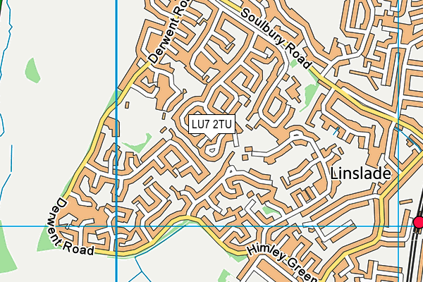 LU7 2TU map - OS VectorMap District (Ordnance Survey)