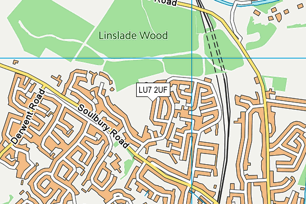 LU7 2UF map - OS VectorMap District (Ordnance Survey)