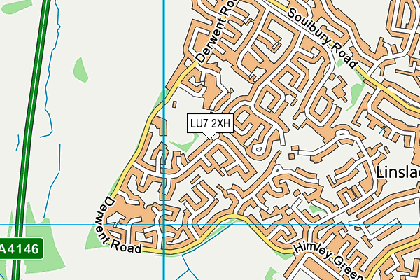 LU7 2XH map - OS VectorMap District (Ordnance Survey)