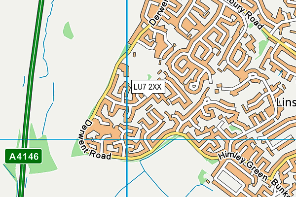 LU7 2XX map - OS VectorMap District (Ordnance Survey)