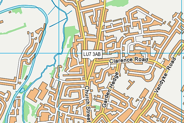 LU7 3AB map - OS VectorMap District (Ordnance Survey)