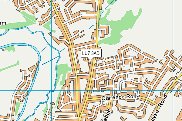 LU7 3AD map - OS VectorMap District (Ordnance Survey)