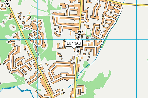 LU7 3AG map - OS VectorMap District (Ordnance Survey)