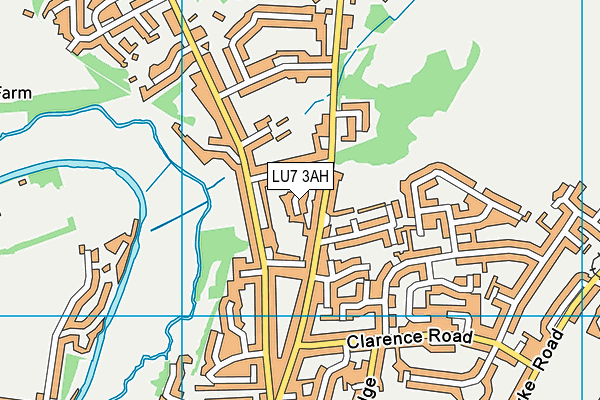 LU7 3AH map - OS VectorMap District (Ordnance Survey)