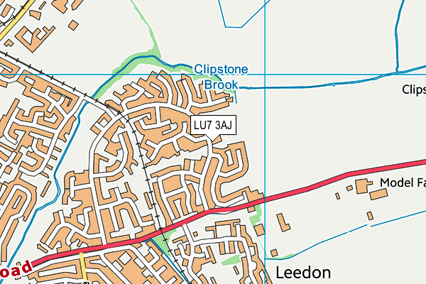 LU7 3AJ map - OS VectorMap District (Ordnance Survey)