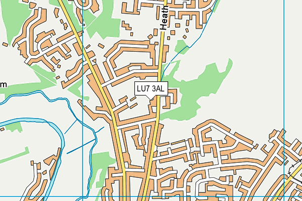 LU7 3AL map - OS VectorMap District (Ordnance Survey)